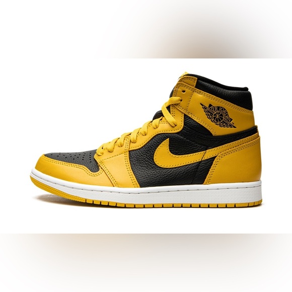 Jordan 1 Retro High OG Pollen Men's Shoes | Color: Black/Yellow 🐝🐝🐝 - Picture 2 of 9
